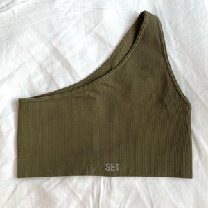 SET ACTIVE SCULPFLEX RIBBED ONE SHOULDER BRA 🧘‍♀️